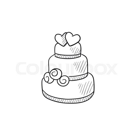 Wedding Cake Black And White Drawing At Getdrawings Free Download