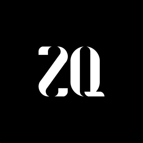 Zq Z Q Letter Logo Design Initial Letter Zq Uppercase Monogram Logo