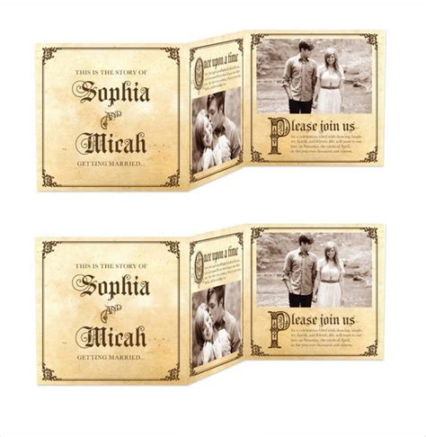 19 Trifold Wedding Invitation Templates Free Sample Example Format