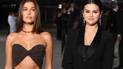 Selena Gomez And Hailey Bieber Posed For Photos Together At A Gala Marie Claire