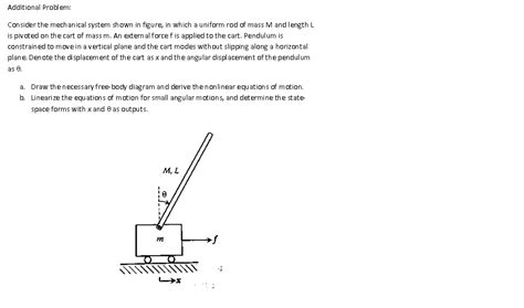 Solved Consider The Mechanical System Shown In Figure In