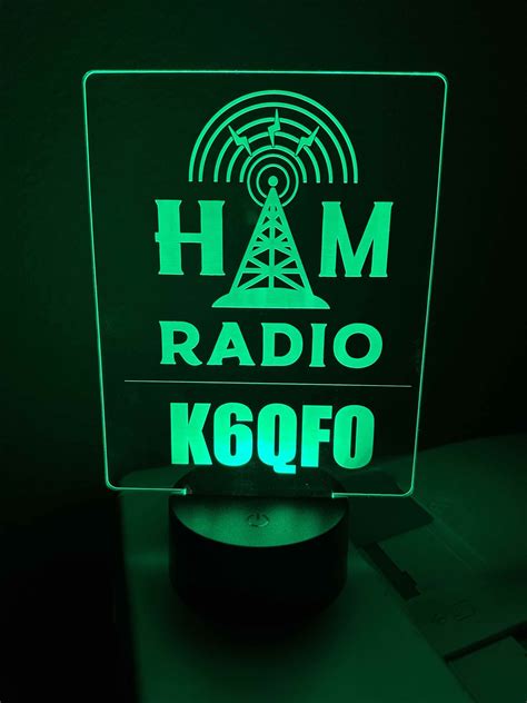 Led Desk Sign Ham Radio Call Sign Tower Led Booth Signs