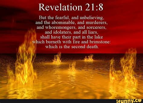 Revelation 21 8 But The Fearful And Unbelieving And The Abominable