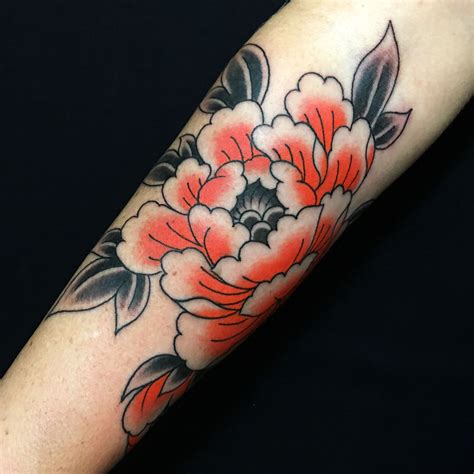 Peony Japanese Tattoo By Caio Piñeiro Tatouage Fleur Japonaise