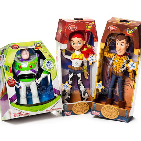 Disney Toy Story Talking Woody Buzz Lightyear Jessie Action Figure