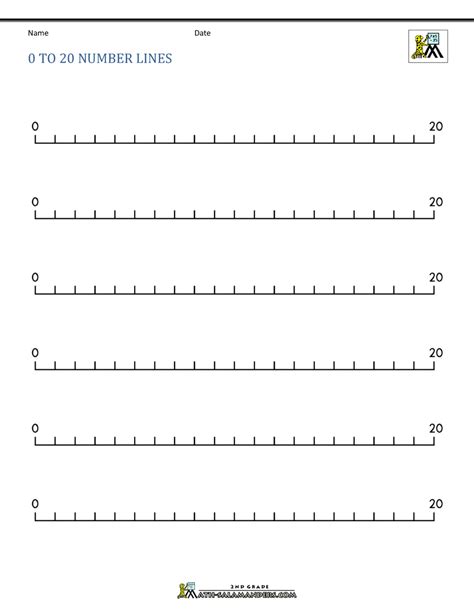 Number Line 0 To 20