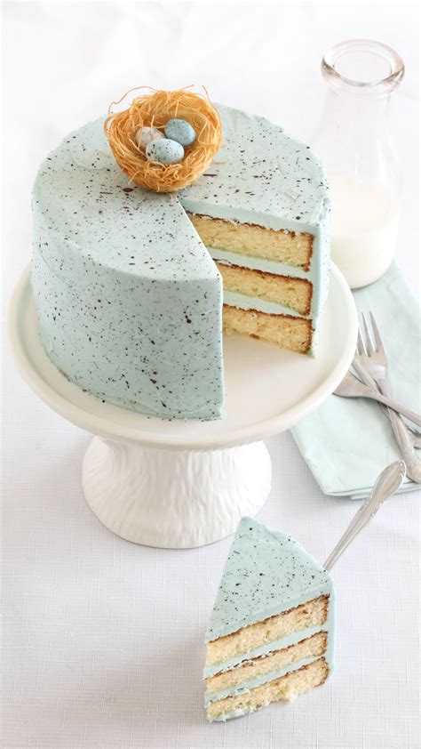 Speckled Egg Malted Milk Cake Recipe Desserts Milk Cake Easter Cakes
