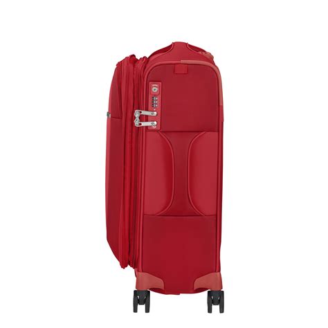 Kırmızı Dlite 4 Tekerlekli Körüklü Kabin Boy Valiz 55cm Kg6 195 002