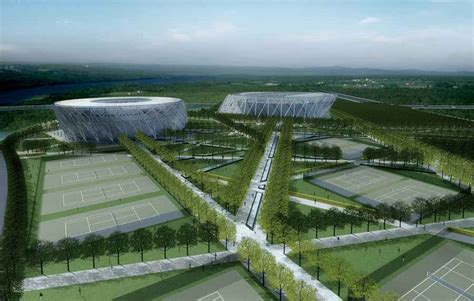 Tianjin Tuanbo Tennis Center Sports Building E Architect