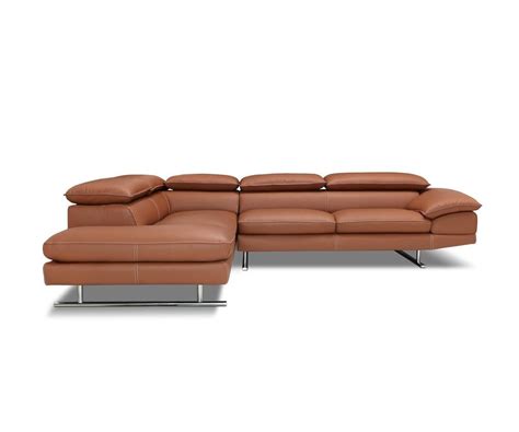 Mauro Leather Left Sectional Scandinavian Designs In 2021 Leather
