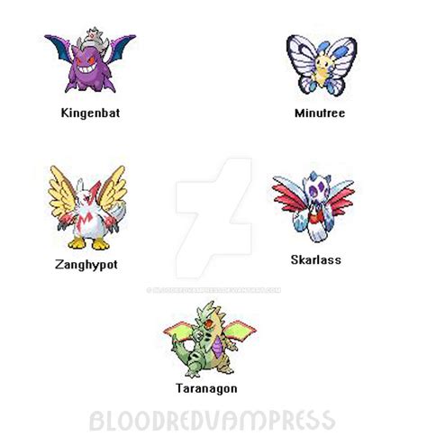 Pokemon Fusion Sprites By Bloodredvampress On Deviantart