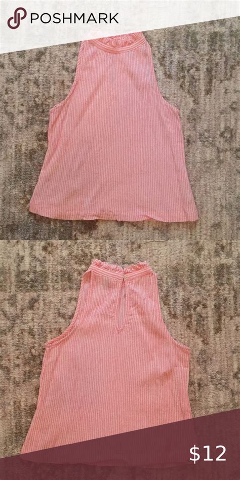 Pink Lemonade High Neck Top High Neck Top Pink And White Stripes