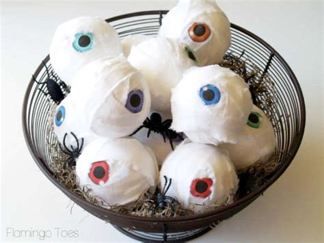 Bowl Of Eye Balls Halloween Craft