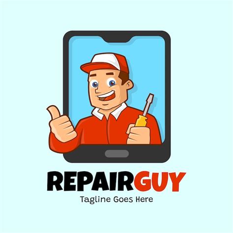 Premium Vector Repair Guy Logo Template