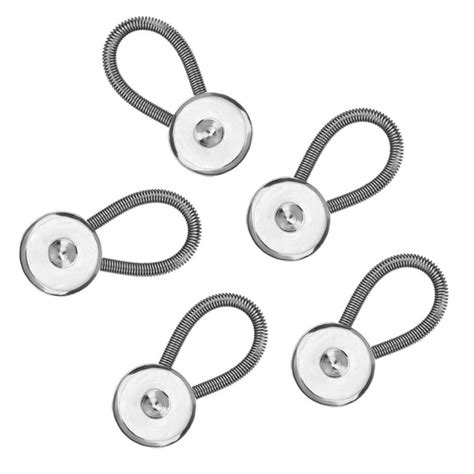 12pcs Metal Shirt Collar Button Extenders Silver Great For Tight Shirts