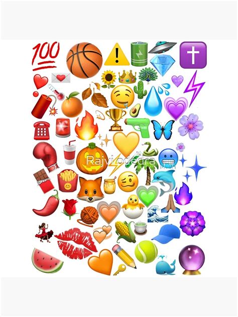 Emojis Poster By Rajvi05 Redbubble