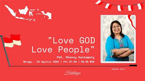 Ibadah Live Streaming Pdt Rhanny Kaniawaty Love God