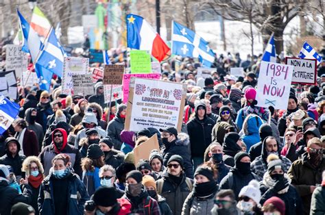 Thousands Protest Quebecs Covid 19 Lockdown Measures Several Arrests