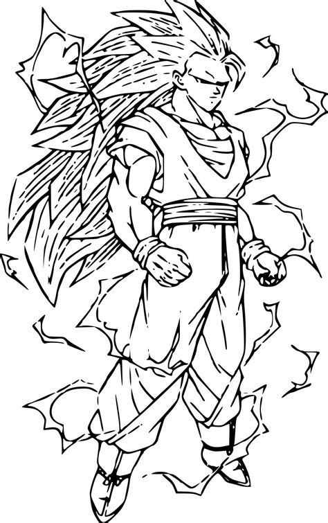 Coloriage De Sangoku Facile