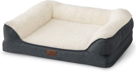 Bedsure Orthopedic Dog Bed Medium Memory Foam Dog Sofa Couch Bed For
