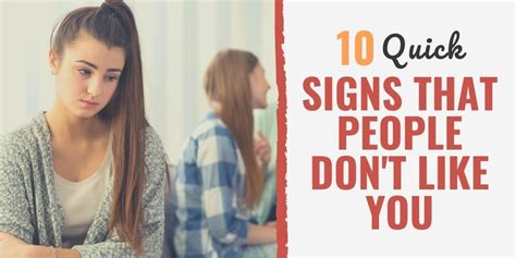 Quick Signs That People Don T Like You