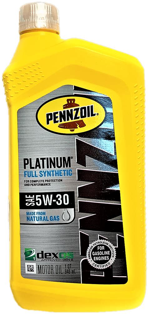 Pennzoil Platinum Full Synthetic Sae 5w 30 Motor Oil The Petroleum