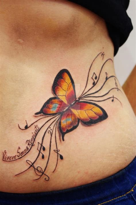 Color Butterfly Tattoo By Vempiretattoo On Deviantart