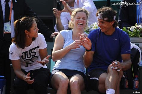 Li Na Kim Clijsters Et Rafael Nadal à Roland Garros à Paris Le 24 Mai