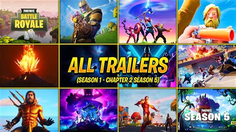 Fortnite season 5 chapter 2 trailer battle pass official release date and season 5 leaks with new map, epic games battle pass skins trailer, new live. *All* Fortnite Cinematic Trailers..! (Season 1 - Chapter 2 ...