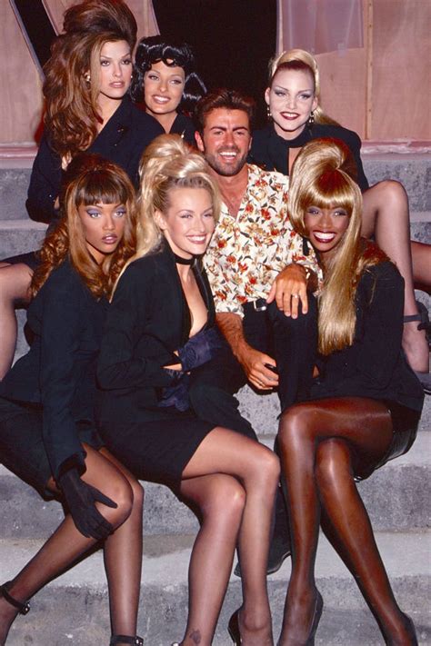 George Michael And Tyra Banks Too Funky Video Shoot 1992 R