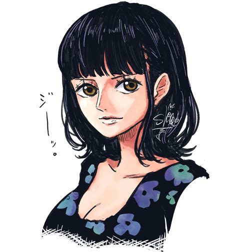 Sherumaru Korcht Nico Robin One Piece Commentary Request Highres Girl Black Hair