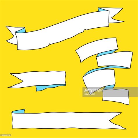 Hand Drawn Vintage Ribbons And Labels High Res Vector Graphic Getty