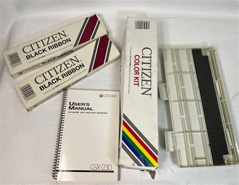 Vtg Citizen Gsx 230 24 Wire Dot Matrix Printer W Original Box Manual