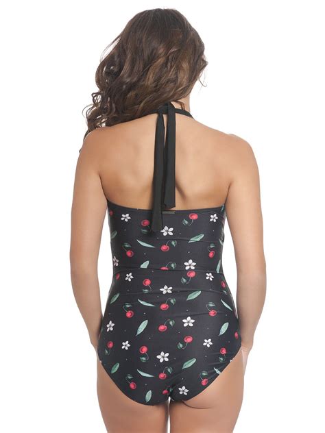 Maillot De Bain Pussy Deluxe Rockabilly Pin Up S Cherry Blossom