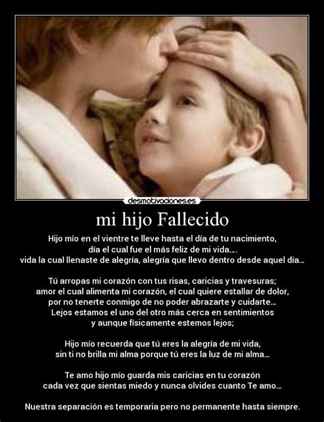 Frases Para Un Hijo Fallecido Imagui