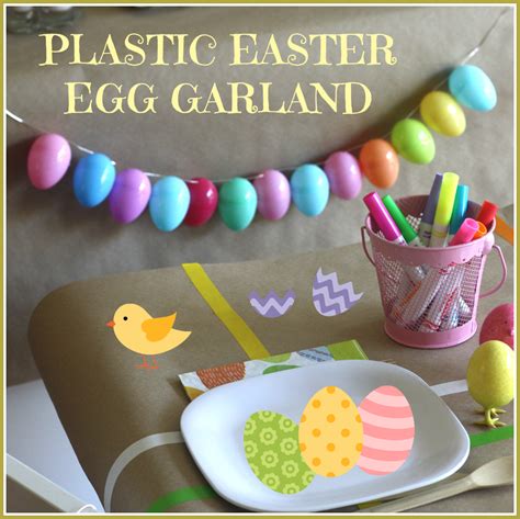 Plastic Easter Egg Garland Craft Catch My Party