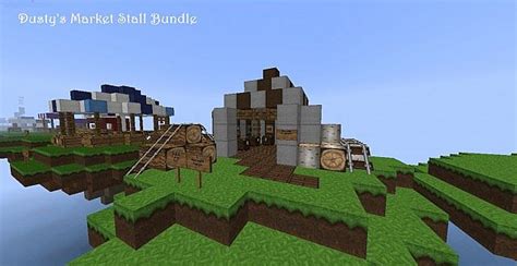 Minecraft medieval stall ideas : Dusty's Medieval Market Stall Bundle Contains 15 Different Stalls Minecraft Project