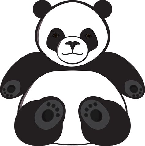 Download Panda Giant Panda Bear Dibujo De Pandas Tiernos Clipart Png