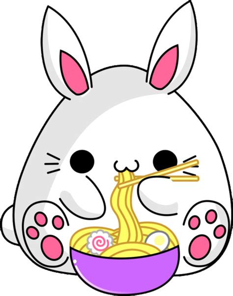 Bunny Ramen Cute Cute Drawings Cute Animal Drawings Kawaii Kawaii Bunny