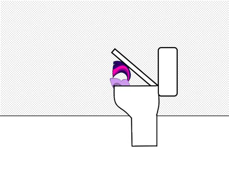 Twilight Sparkle Got Flushed Down The Toilet By
