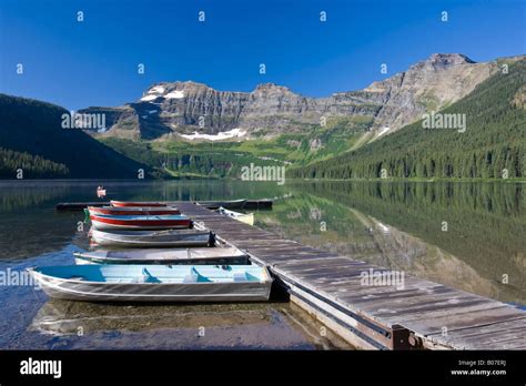 Cameron Lake Waterton Lakes National Park Alberta Canada Stock Photo