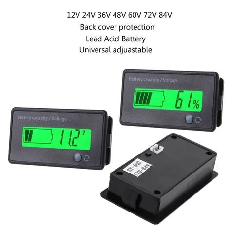 Produit En Gros V Lcd Display Acid Lead Battery Capacity Indicator Voltage Tester Voltmeter