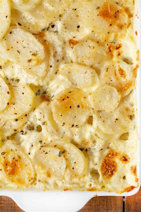 Stir in the butter, coconut, and all but 1 to 2 tablespoons of the chopped macadamia nuts, stirring just until well blended. Potatoes Au Gratin Recipe- Dinner, then Dessert