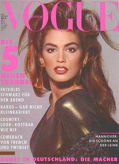 Cindy Crawford Vogue Magazine Covers Vogue Covers Cindy Crawford