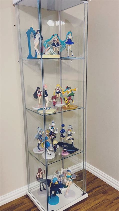 New Glass Cabinet Anime Home Decor Glass Display Shelves Game