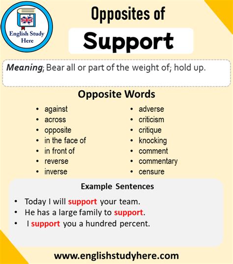 Opposite Of Support Antonym Of Support 20 Opposite Words For Support