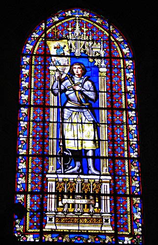 Joan Of Arc Maid Of Heaven Stained Glass Window Of Joan Of Arc