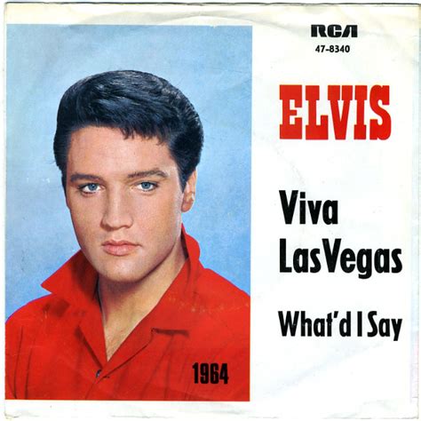 Elvis Presley Viva Las Vegas Whatd I Say 1964 Jahrgangs Cover