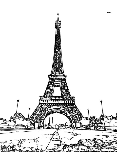 Coloring Pages Eiffel Tower Eiffel Tower Tower Eiffel