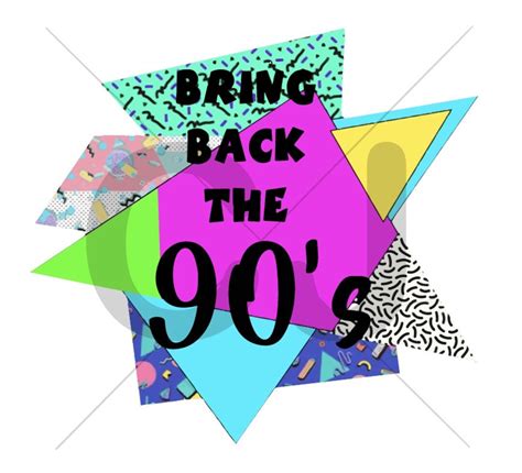 Bring Back The 90s Digital Download Png Cut File Cricut Etsy